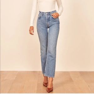 NWT Reformation Cynthia straight leg jeans